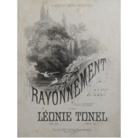 TONEL Léonie Rayonnement Valse Piano XIXe