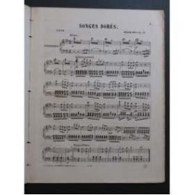 KELER Béla Songes Dorés Piano ca1870