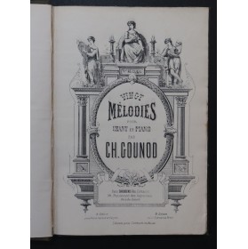 GOUNOD Charles Vingt Mélodies 1er Recueil Chant Piano ca1890