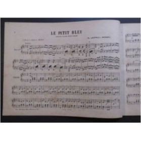 DE WENZEL Léopold Le Petit Bleu Piano XIXe