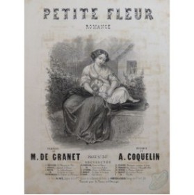 COQUELIN A. Petite Fleur Chant Piano ca1850