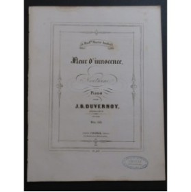 DUVERNOY J. B. Fleur d'Innocence Piano ca1850