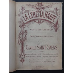 SAINT-SAËNS Camille La Lyre et la Harpe Piano Chant ca1890