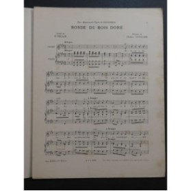 CUVILLIER Charles Ronde du Bois Doré Chant Piano 1898