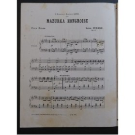 ITASSE Léon Mazurka Hongroise Piano ca1880