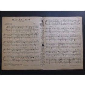 YOUMANS Vincent Hallelujah ! Piano 1927