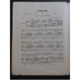 ALARY Giulio L'Etranger Chant Piano ca1860