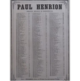 HENRION Paul Je Suis Lazzarone ! Chant Piano ca1850