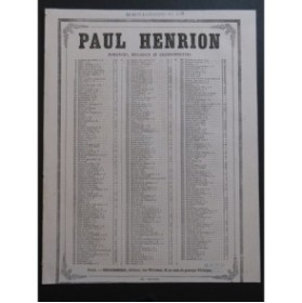 HENRION Paul Je Suis Lazzarone ! Chant Piano ca1850