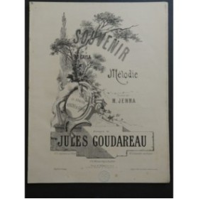 GOUDAREAU Jules Souvenir au Cayla Chant Piano XIXe