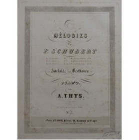 THYS Alphonse Adelaïde de Beethoven Piano ca1840