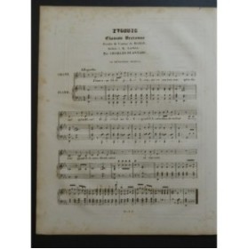 PLANTADE Charles Yvonnic Chant Piano 1835