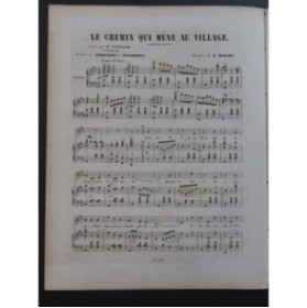 WACHS Frédéric Le Chemin qui Mène au Village Chant Piano ca1870
