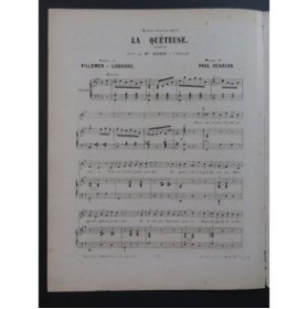 HENRION Paul La Quêteuse Chant Piano ca1870