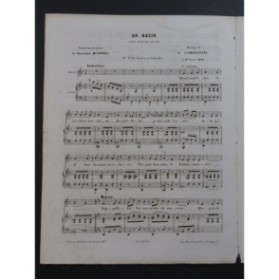GORDIGIANI Luigi Un Bacio Chant Piano ca1855