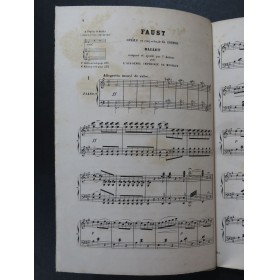 GOUNOD Charles Faust Ballet 20 Mélodies Piano XIXe