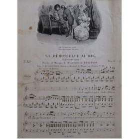 DE BEAUPLAN Amédée La Demoiselle au Bal Chant Piano ca1830