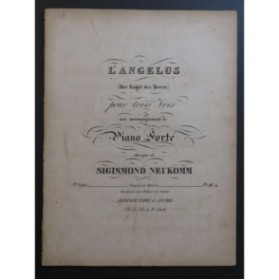 NEUKOMM Sigismond L'Angélus Chant Piano ca1840