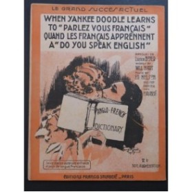 NELSON Ed. When Yankee Doddle Learns To Parlez-vous Français Chant Piano 1917