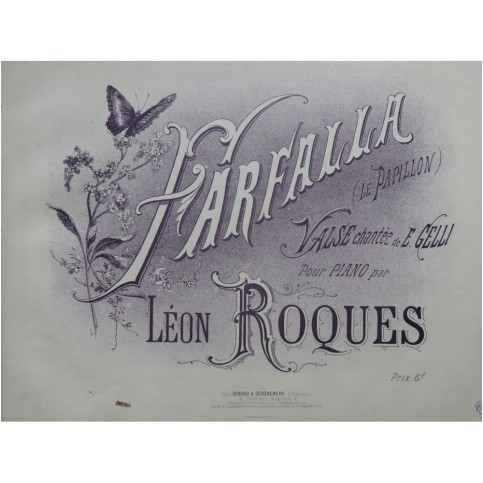 ROQUES Léon Farfalla Piano ca1885