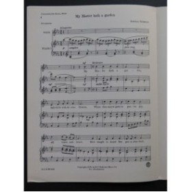 THOMPSON Randall My Master hath a Garden Chant Piano 1938