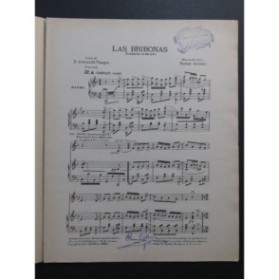 CALLEJA Rafael Las Bribonas Chant Piano 1908
