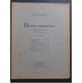 CANTELOUBE Joseph Danses Roumaines No 5 Hora Miresei Piano 1930