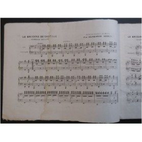 LEDUC Alphonse Le Brigand de Castille Piano 4 mains ca1850