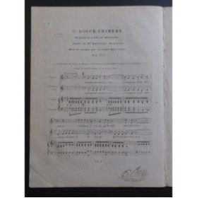 BRUGUIÈRE Édouard Ô Douce Chimère Chant Piano ou Harpe ca1820