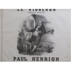 HENRION Paul Le Vigneron Piano ca1855