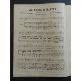 GUILLOT DE SAINBRIS A. Les Adieux du Martyr Chant Piano XIXe
