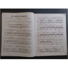 GUILLOT DE SAINBRIS A. Les Adieux du Martyr Chant Piano XIXe