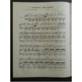 MIOLAN Alexandre Le Réveil des Fleurs Chant Piano ca1850