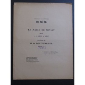 DE FONTENAILLES H. La Messe de Minuit Chant Piano ca1900