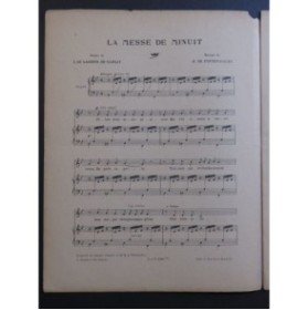 DE FONTENAILLES H. La Messe de Minuit Chant Piano ca1900