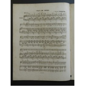 PUGET Loïsa Plus de Mère Chant Piano 1839