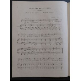 LOUIS N. Le Meunier de Sauternes Chant Piano ca1840