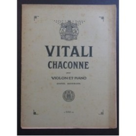 VITALI Tomaso Antonio Chaconne Violon Piano 1931