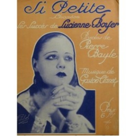 CLARET Gaston Si Petite Chant Piano 1932