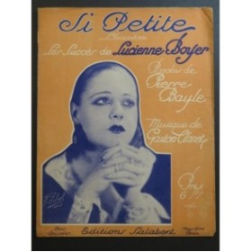 CLARET Gaston Si Petite Chant Piano 1932