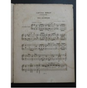 BURGMÜLLER Frédéric Carnaval Romain Piano ca1870