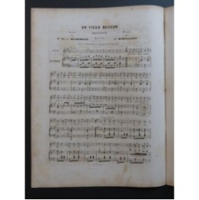 ROBILLARD Victor Un Vieux Buveur Chant Piano ca1860