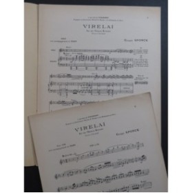 SPORCK Georges Virelai Cor Piano 1937