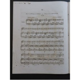 BOULANGER C. A. Si ! Chant Piano ca1830