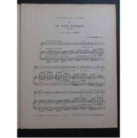 DESTENAY E. Trois Sonnets Chant Piano 1912
