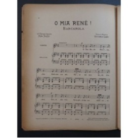 CARPI Vittorio O Mia René ! Chant Piano ca1890