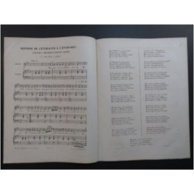 NADAUD Gustave Réponse de l'étudiante à l'étudiant Chant Piano ca1855