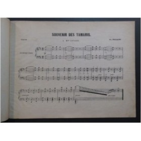 PELLENC D. Souvenir des Tamaris Piano XIXe