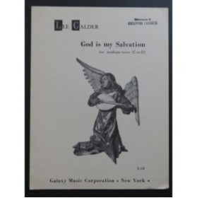 CALDER Lee God is my Salvation Chant Piano ou Orgue 1961