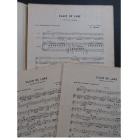 THOMÉ Francis Clair de Lune Piano Violon Violoncelle 1903
